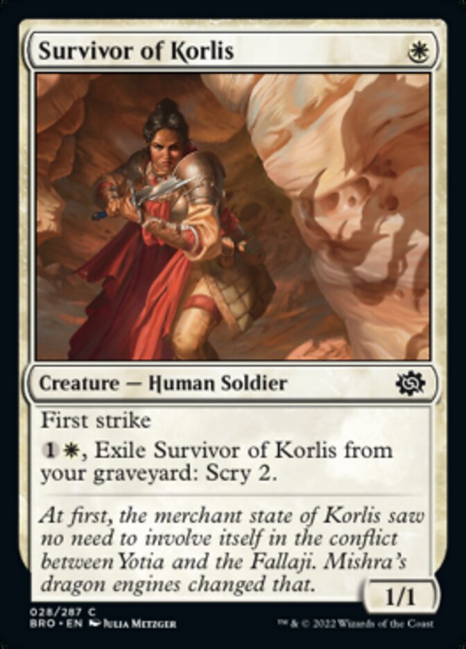 Survivor of Korlis [The Brothers' War] | Boutique FDB TCG