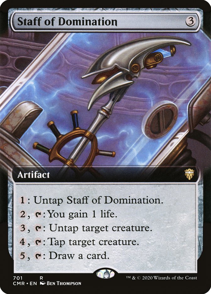 Staff of Domination (Extended Art) [Commander Legends] | Boutique FDB TCG