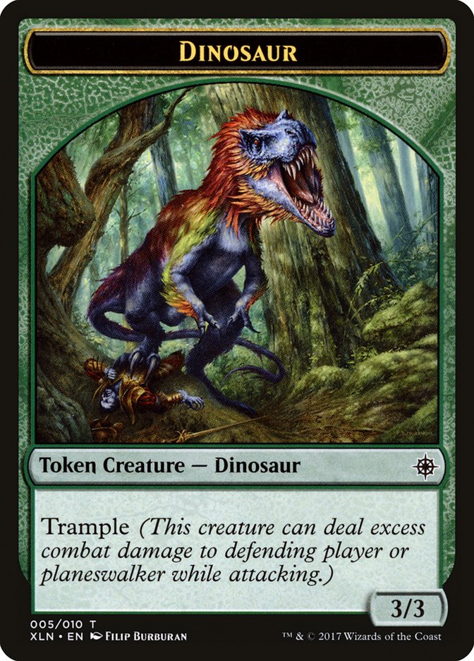 Dinosaur Token [Ixalan Tokens] | Boutique FDB TCG