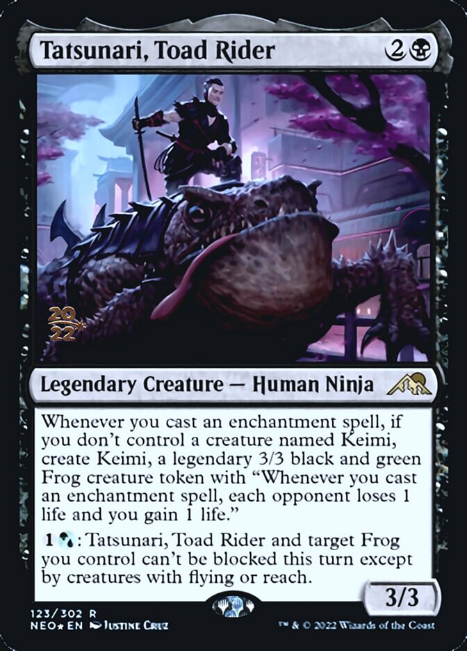 Tatsunari, Toad Rider [Kamigawa: Neon Dynasty Prerelease Promos] | Boutique FDB TCG