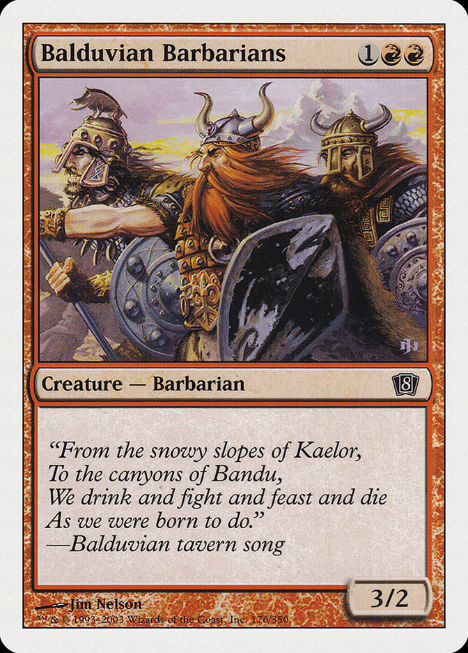 Balduvian Barbarians [Eighth Edition] | Boutique FDB TCG