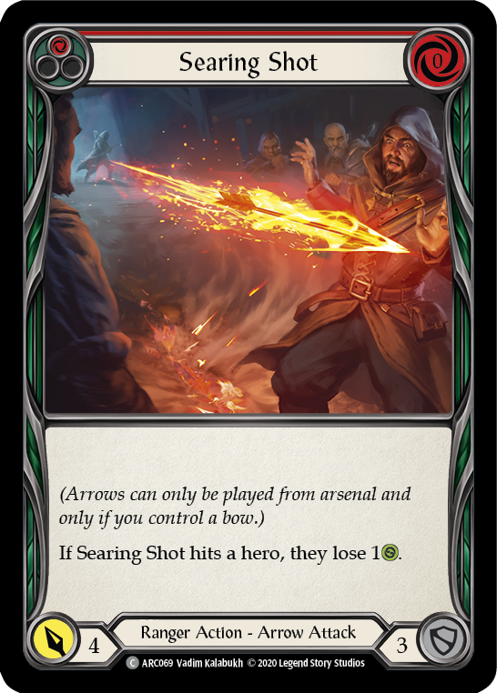 Searing Shot (Red) [U-ARC069] (Arcane Rising Unlimited)  Unlimited Normal | Boutique FDB TCG