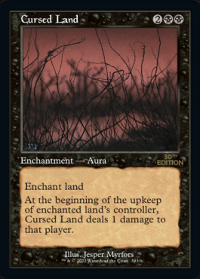 Cursed Land (Retro) [30th Anniversary Edition] | Boutique FDB TCG