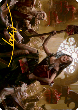 Gisa, Glorious Resurrector Art Card (Gold-Stamped Signature) [Innistrad: Midnight Hunt Art Series] | Boutique FDB TCG