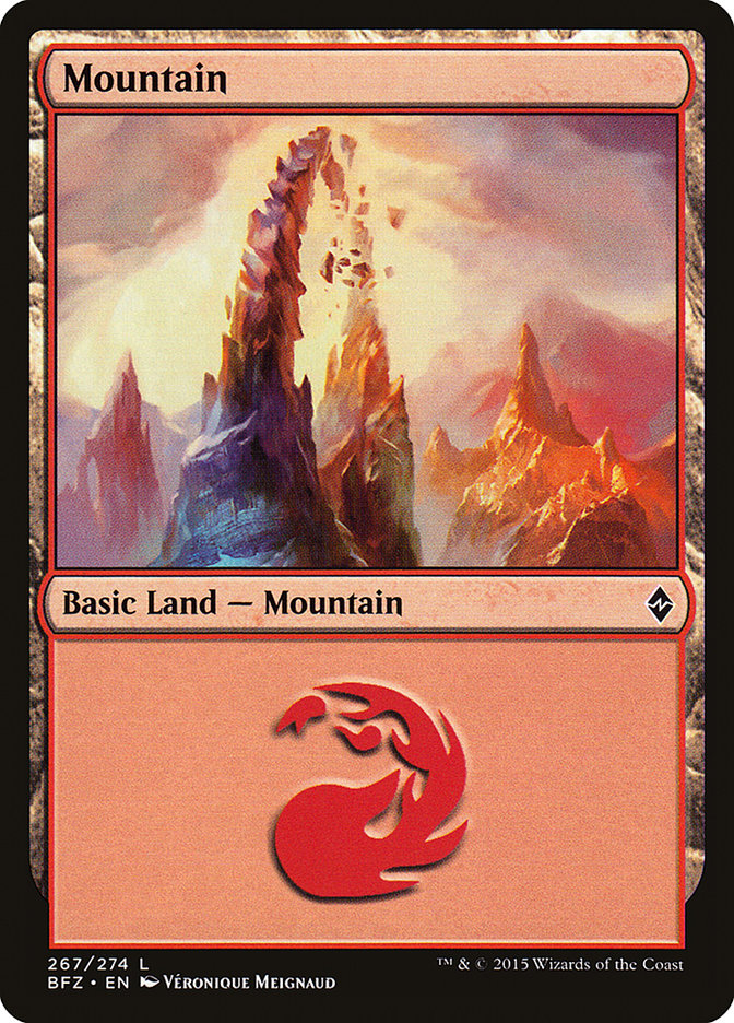 Mountain (267a) [Battle for Zendikar] | Boutique FDB TCG