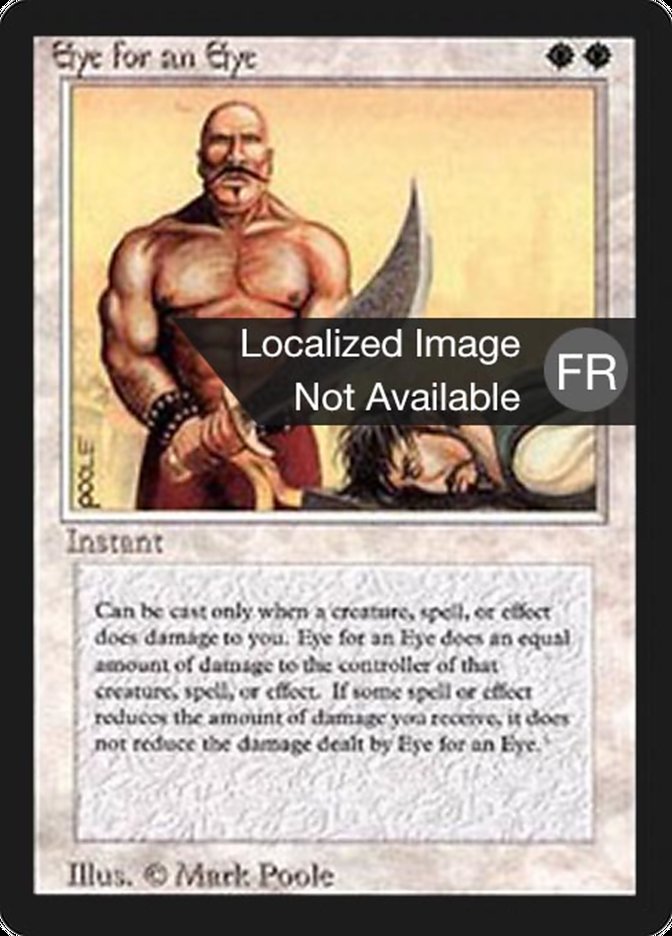 Eye for an Eye [Foreign Black Border] | Boutique FDB TCG