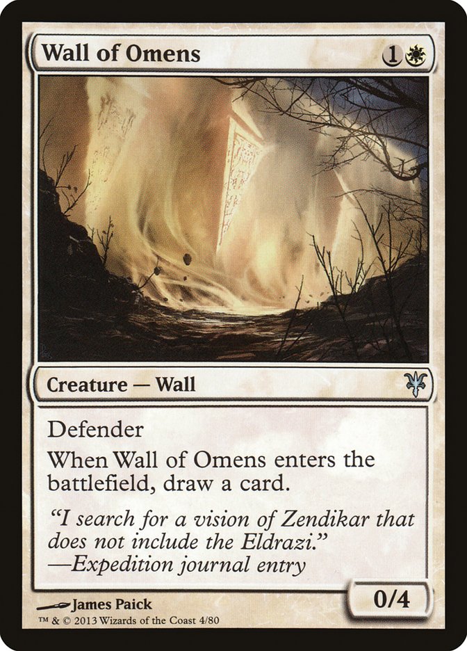 Wall of Omens [Duel Decks: Sorin vs. Tibalt] | Boutique FDB TCG