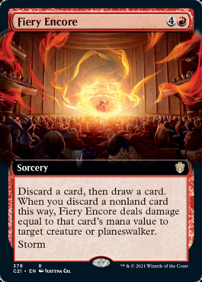 Fiery Encore (Extended Art) [Commander 2021] | Boutique FDB TCG