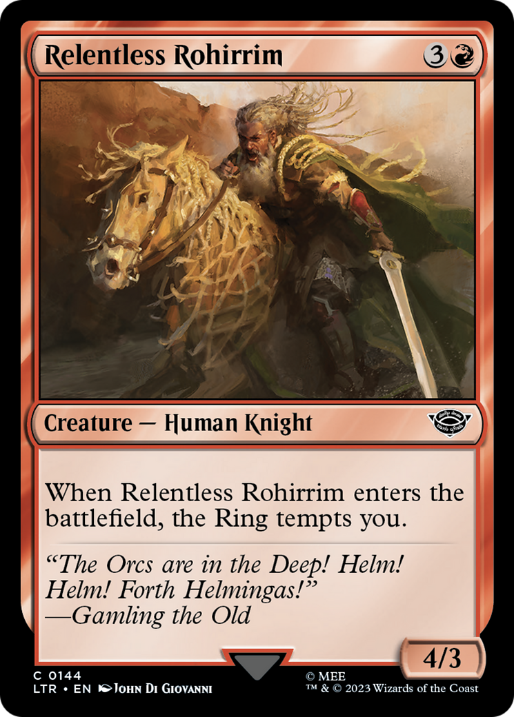 Relentless Rohirrim [The Lord of the Rings: Tales of Middle-Earth] | Boutique FDB TCG