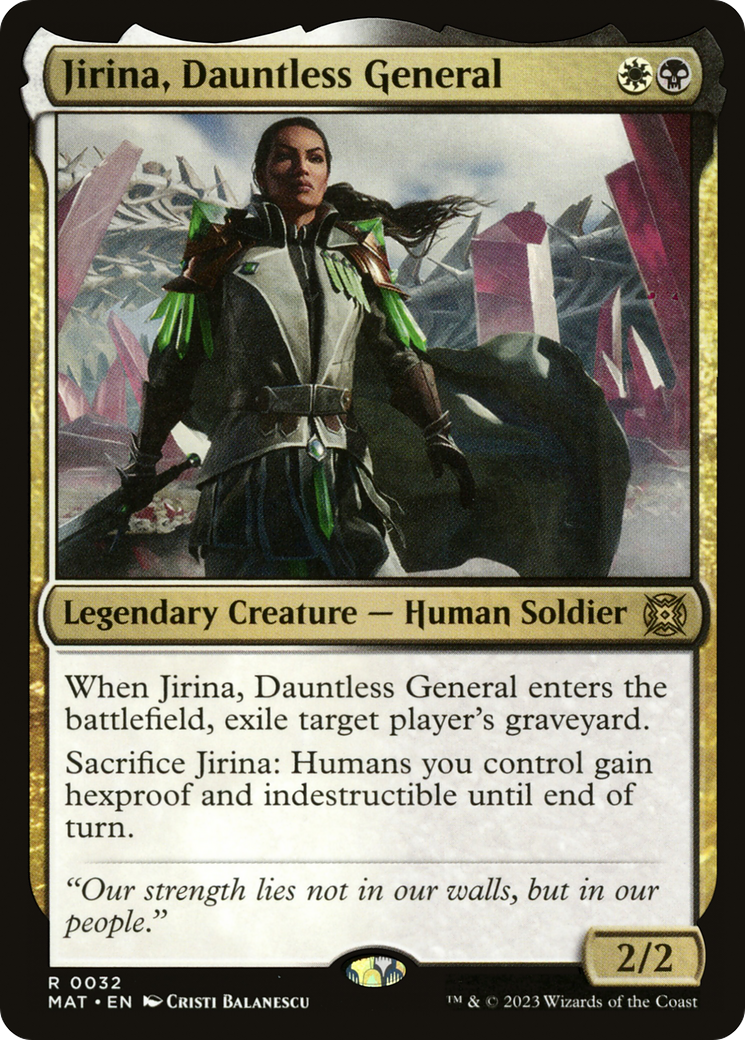 Jirina, Dauntless General [March of the Machine: The Aftermath] | Boutique FDB TCG