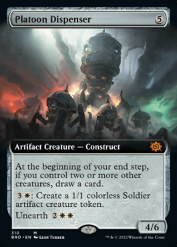 Platoon Dispenser (Extended Art) [The Brothers' War] | Boutique FDB TCG