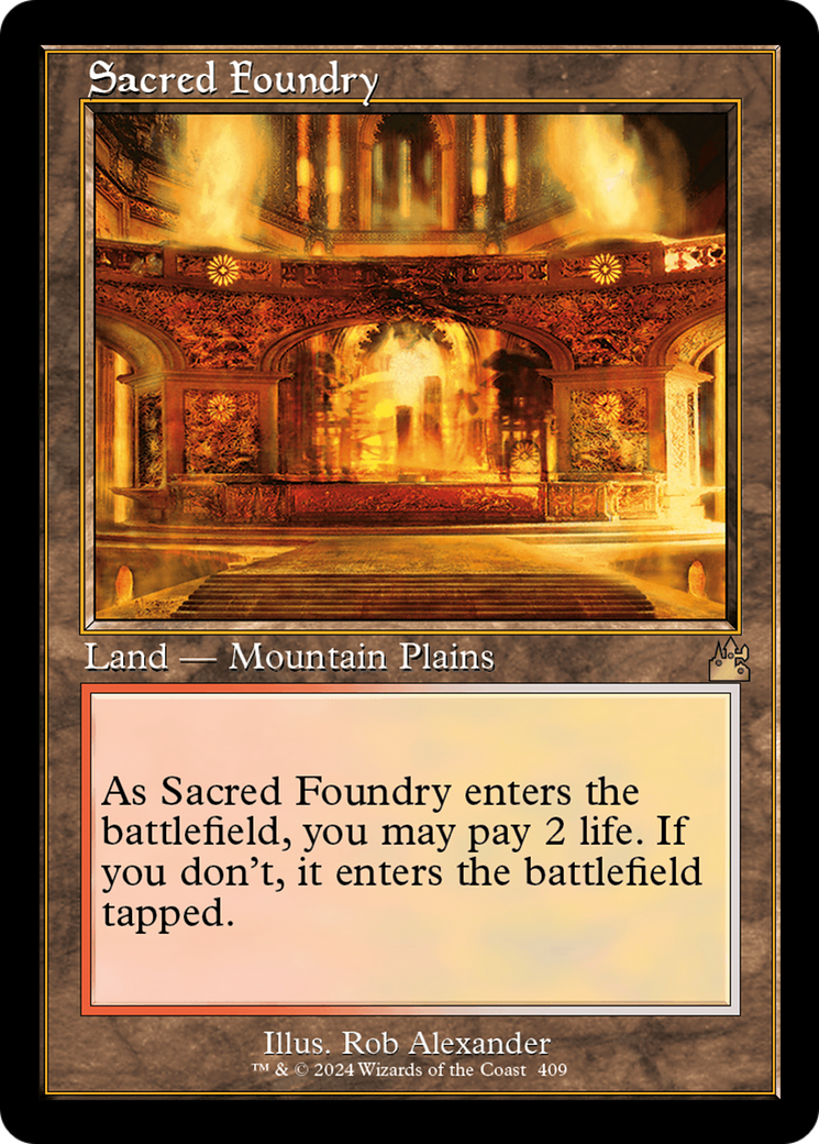 Sacred Foundry (Retro) [Ravnica Remastered] | Boutique FDB TCG