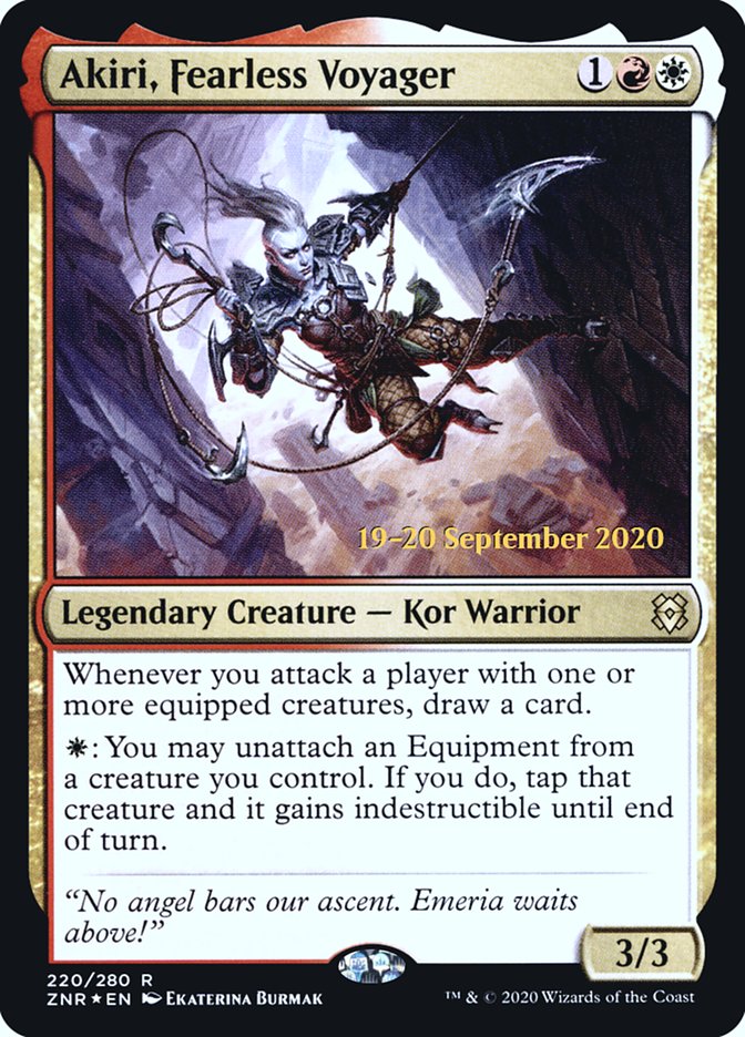 Akiri, Fearless Voyager [Zendikar Rising Prerelease Promos] | Boutique FDB TCG