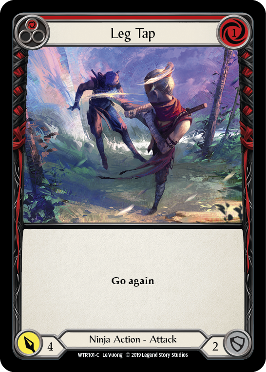 Leg Tap (Red) [WTR101-C] (Welcome to Rathe)  Alpha Print Normal | Boutique FDB TCG