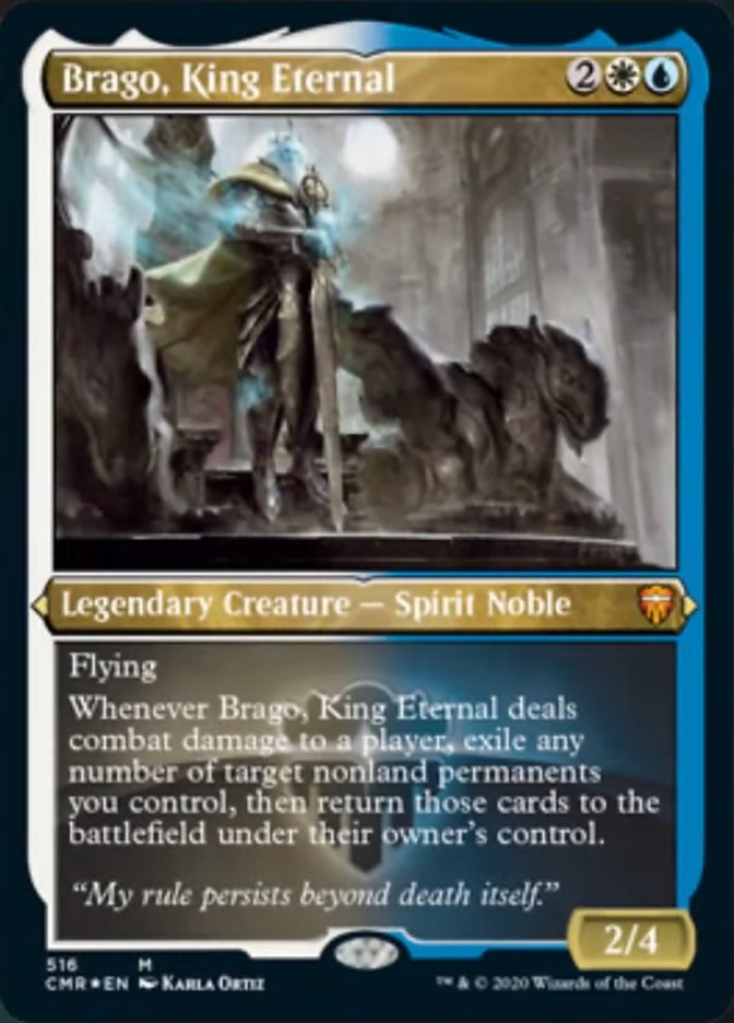 Brago, King Eternal (Etched) [Commander Legends] | Boutique FDB TCG