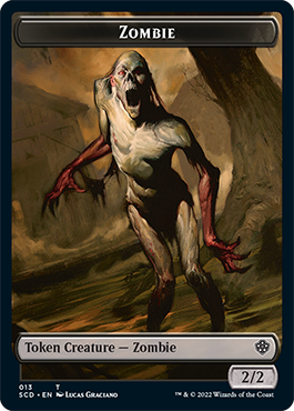 Zombie // Zombie Knight Double-Sided Token [Starter Commander Decks] | Boutique FDB TCG