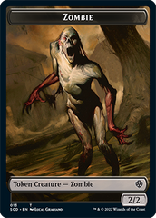 Zombie // Zombie Knight Double-Sided Token [Starter Commander Decks] | Boutique FDB TCG