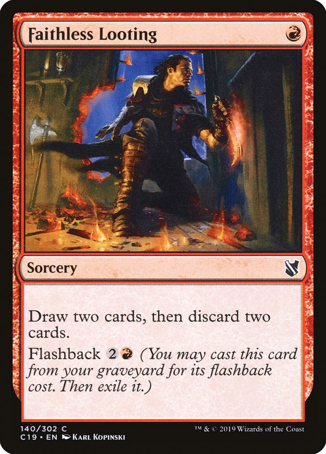 Faithless Looting [Commander 2019] | Boutique FDB TCG