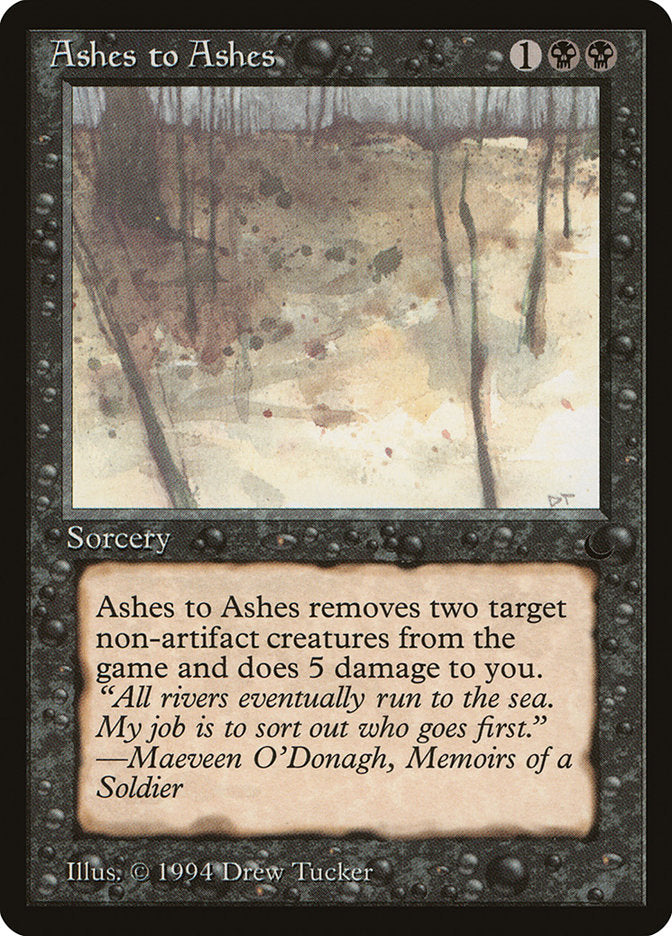 Ashes to Ashes [The Dark] | Boutique FDB TCG