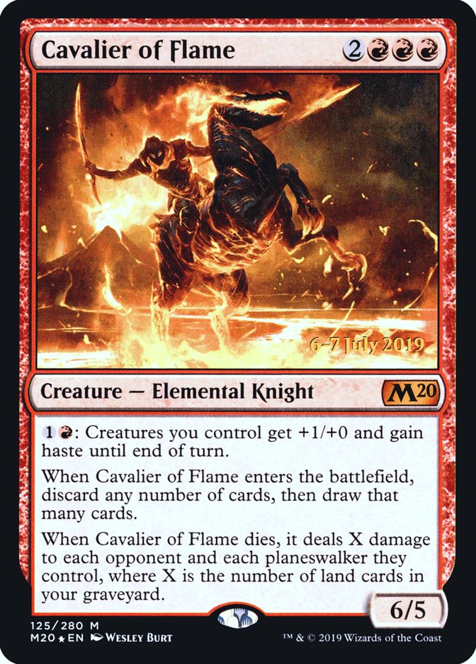 Cavalier of Flame [Core Set 2020 Prerelease Promos] | Boutique FDB TCG