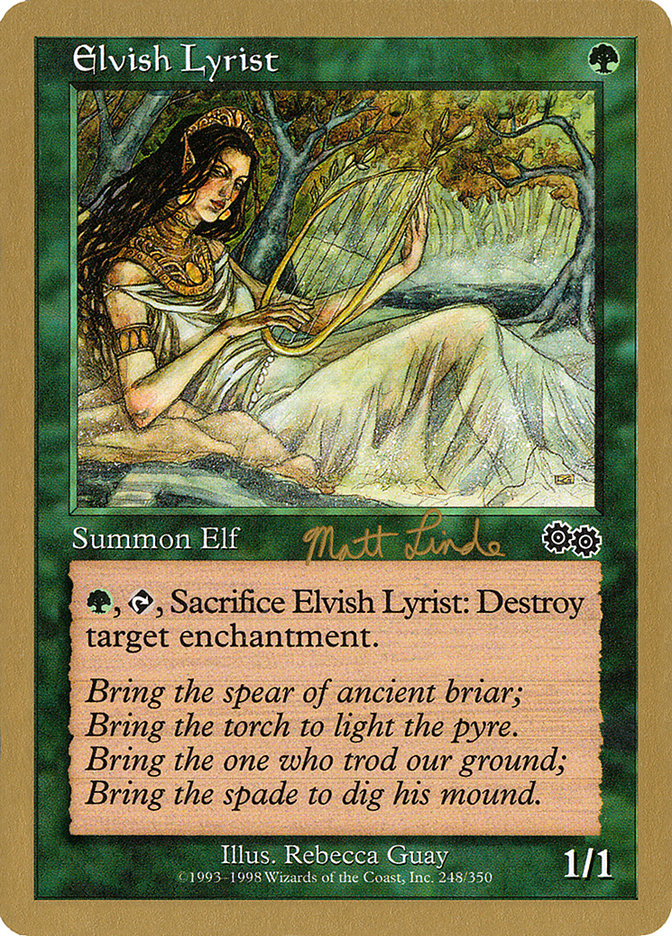 Elvish Lyrist (Matt Linde) [World Championship Decks 1999] | Boutique FDB TCG