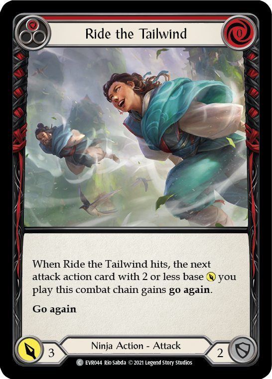 Ride the Tailwind (Red) [EVR044] (Everfest)  1st Edition Rainbow Foil | Boutique FDB TCG