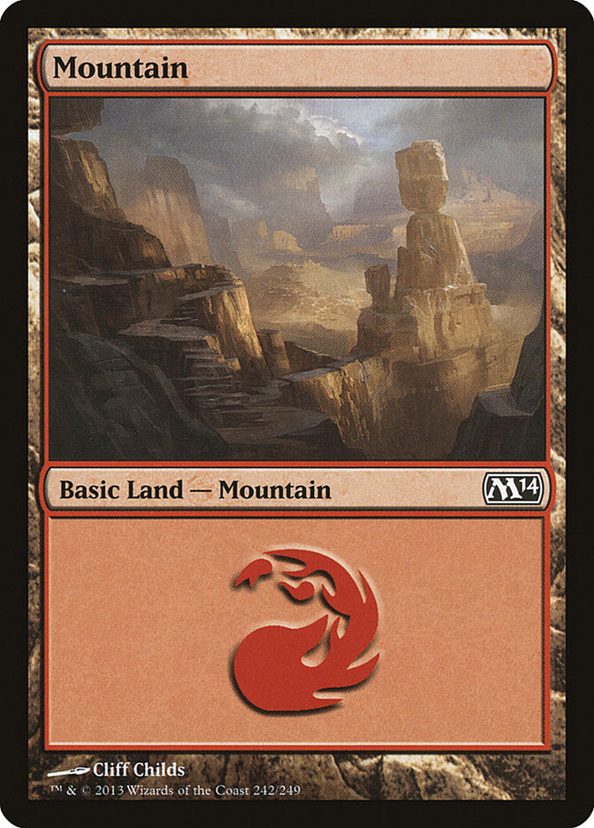 Mountain (242) [Magic 2014] | Boutique FDB TCG