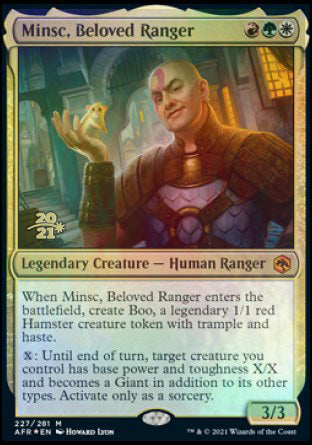 Minsc, Beloved Ranger [Dungeons & Dragons: Adventures in the Forgotten Realms Prerelease Promos] | Boutique FDB TCG