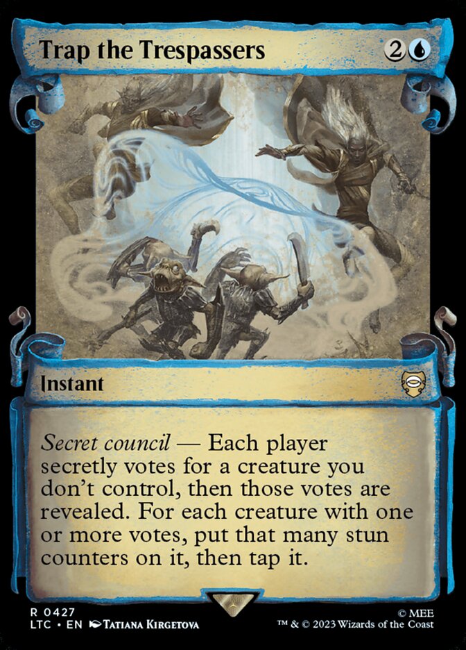 Trap the Tresspassers [The Lord of the Rings: Tales of Middle-Earth Commander Showcase Scrolls] | Boutique FDB TCG