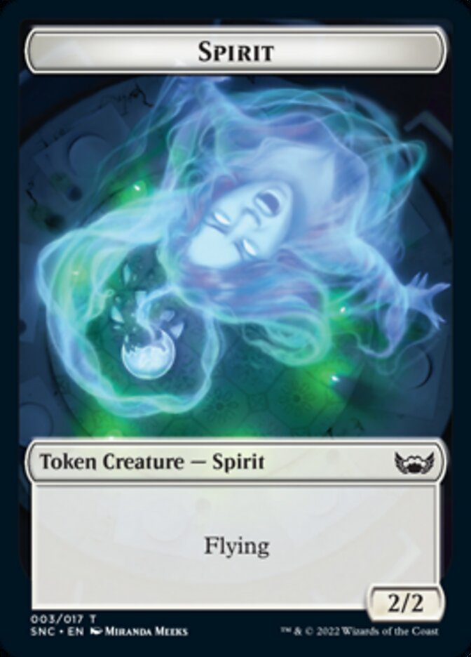 Fish // Spirit Double-Sided Token [Streets of New Capenna Tokens] | Boutique FDB TCG