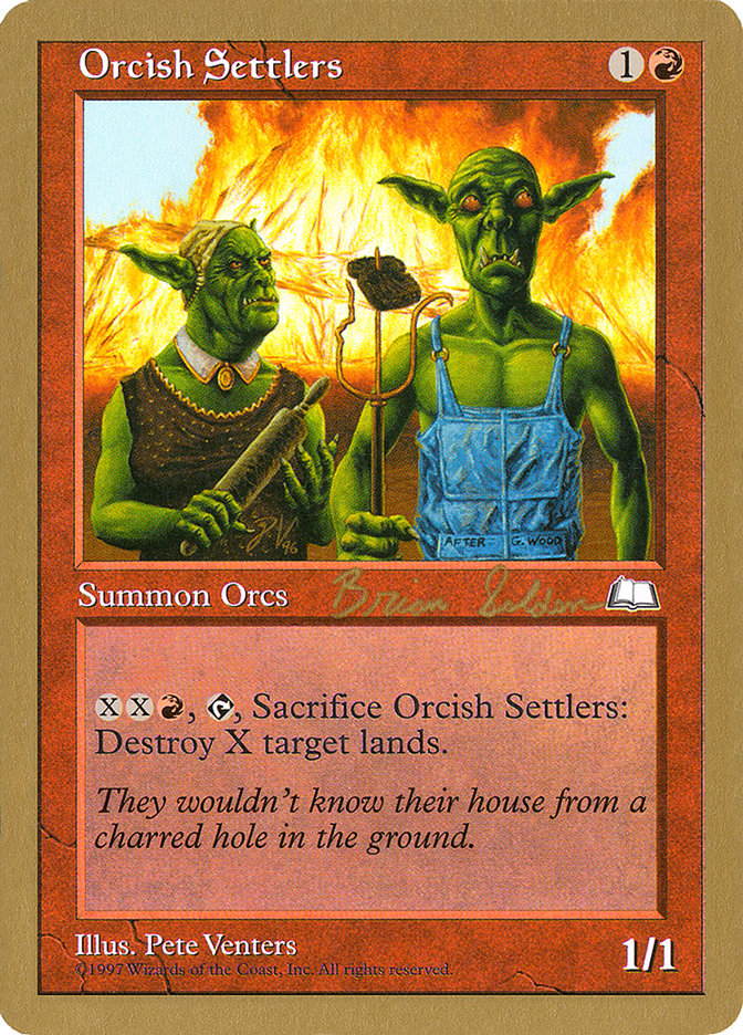 Orcish Settlers (Brian Selden) [World Championship Decks 1998] | Boutique FDB TCG