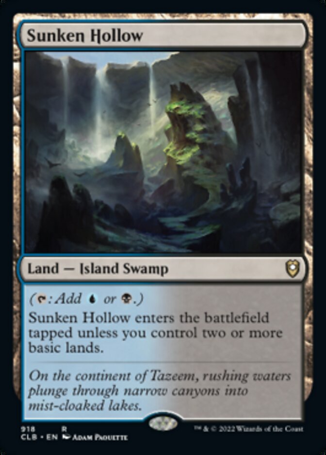 Sunken Hollow [Commander Legends: Battle for Baldur's Gate] | Boutique FDB TCG