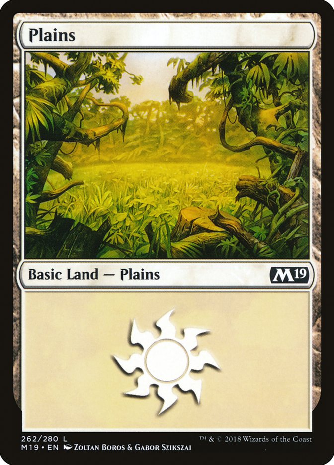 Plains (262) [Core Set 2019] | Boutique FDB TCG