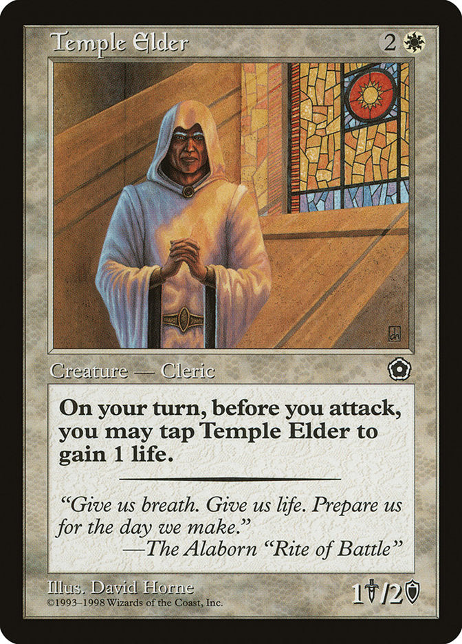 Temple Elder [Portal Second Age] | Boutique FDB TCG