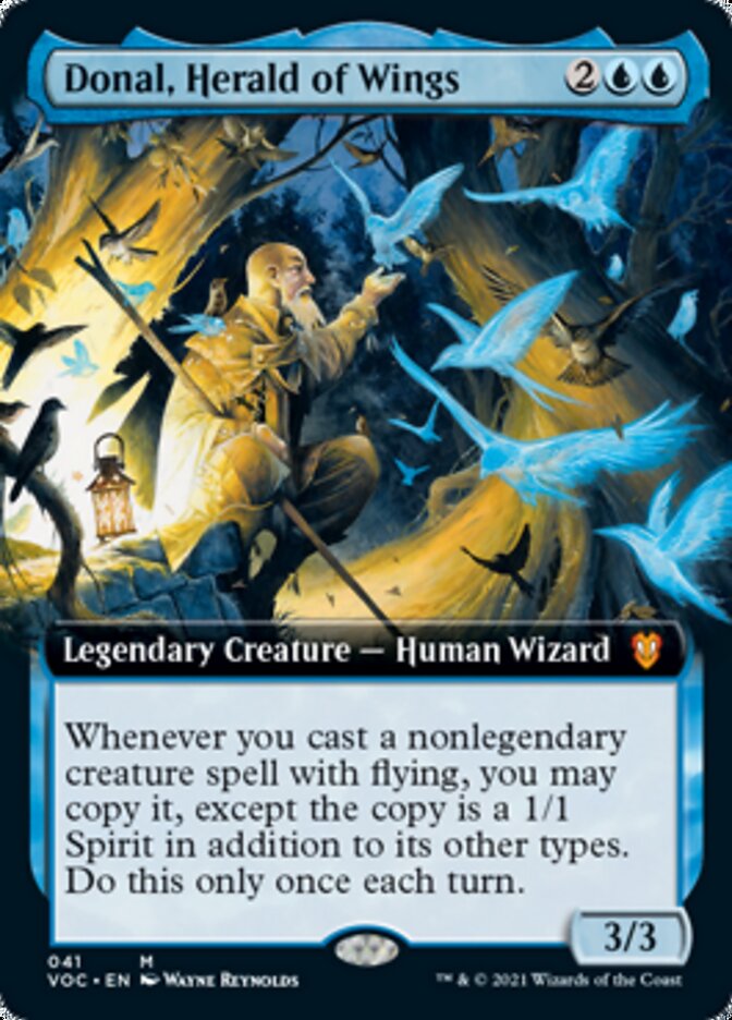 Donal, Herald of Wings (Extended Art) [Innistrad: Crimson Vow Commander] | Boutique FDB TCG