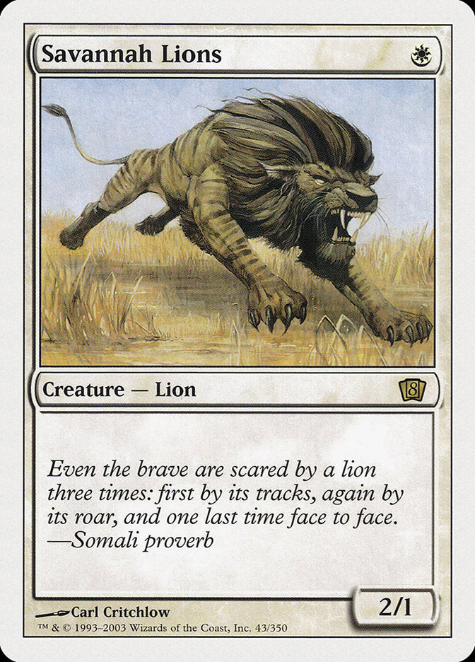 Savannah Lions [Eighth Edition] | Boutique FDB TCG