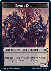 Zombie // Zombie Knight Double-Sided Token [Starter Commander Decks] | Boutique FDB TCG