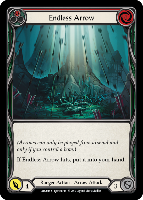 Endless Arrow [ARC045-S] (Arcane Rising)  1st Edition Rainbow Foil | Boutique FDB TCG