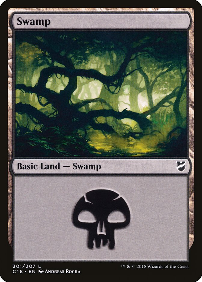 Swamp (301) [Commander 2018] | Boutique FDB TCG