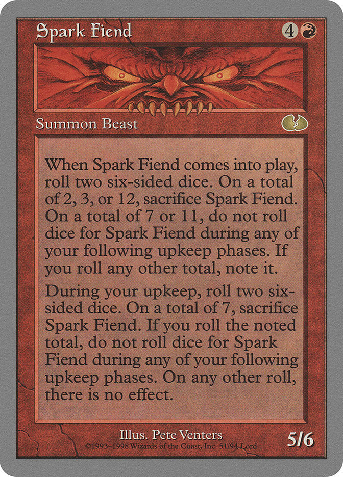 Spark Fiend [Unglued] | Boutique FDB TCG