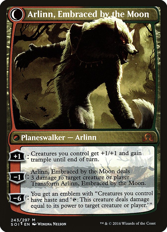 Arlinn Kord // Arlinn, Embraced by the Moon [Shadows over Innistrad Prerelease Promos] | Boutique FDB TCG