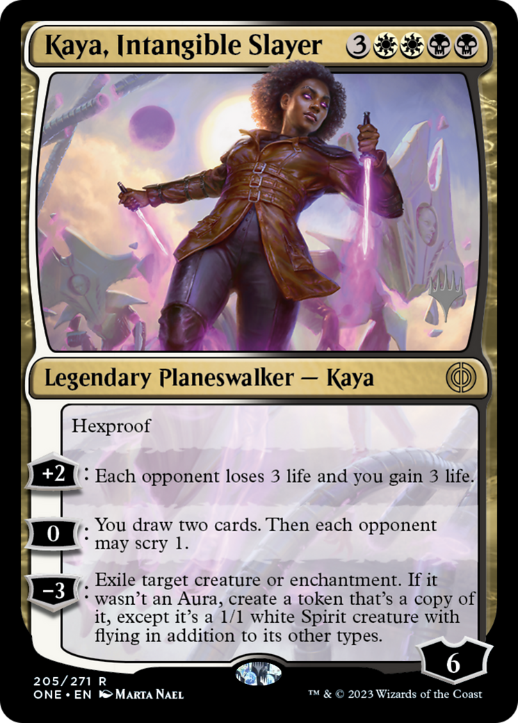Kaya, Intangible Slayer (Promo Pack) [Phyrexia: All Will Be One Promos] | Boutique FDB TCG