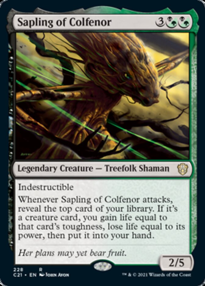 Sapling of Colfenor [Commander 2021] | Boutique FDB TCG