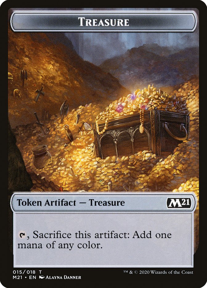 Treasure Token [Core Set 2021 Tokens] | Boutique FDB TCG