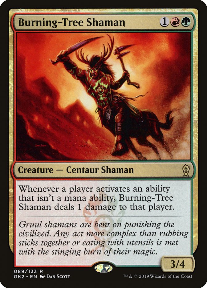 Burning-Tree Shaman [Ravnica Allegiance Guild Kit] | Boutique FDB TCG
