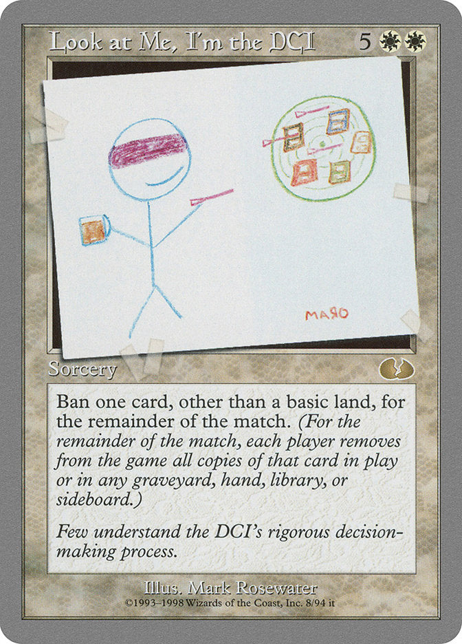Look at Me, I'm the DCI [Unglued] | Boutique FDB TCG