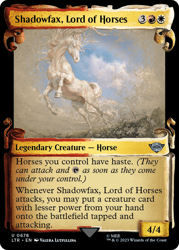Shadowfax, Lord of Horses [The Lord of the Rings: Tales of Middle-Earth Showcase Scrolls] | Boutique FDB TCG