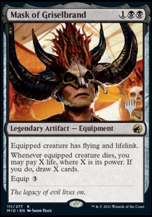 Mask of Griselbrand (Promo Pack) [Innistrad: Midnight Hunt Promos] | Boutique FDB TCG