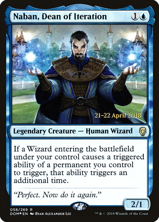 Naban, Dean of Iteration [Dominaria Prerelease Promos] | Boutique FDB TCG