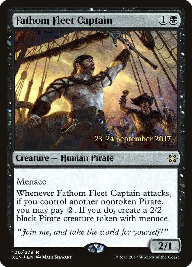 Fathom Fleet Captain [Ixalan Prerelease Promos] | Boutique FDB TCG